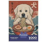 Puzzles De 1000 Pièces pour Adolescents Great Pyrenees Ramen Puzzles pour Adultes, Jouets Anti-Stress, Décoration Murale, Cadeaux d'anniversaire Et Cadeaux Uniques 70x50cm/1000pcs