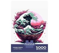 Puzzles De 1000 Pièces pour Adolescents Great Ramen Wave Puzzle pour Adolescents, Activités Familiales pour Anniversaire, Noël Et Cadeaux Uniques 52x38cm/1000pcs
