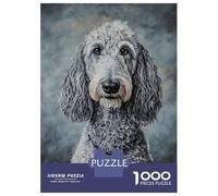 Puzzles De 1000 Pièces pour Adolescents Grey Dog Portrait Puzzles pour Adultes Jeux Amusants Difficile Difficile À Terminer 38x26cm/1000pcs