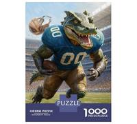Puzzles De 1000 Pièces pour Adolescents Gridiron Alligator Ball Puzzles pour Adultes Jeu Familial Cadeaux pour Femmes Difficile Et Stimulant 52x38cm/1000pcs