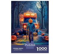 Puzzles De 1000 Pièces pour Adolescents Halloween Horror in The Woods Puzzles pour Adolescents, Jouets À Monter Soi-même, Analyse Et Logique, Cadeau d'anniversaire Ou De Noël 52x38cm/1000pcs
