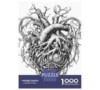 Puzzles De 1000 Pièces pour Adolescents Heart Entwined with Roots Puzzle pour Adultes Jouet Décoration Murale Défi Difficile À Compléter 38x26cm/1000pcs