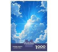 Puzzles De 1000 Pièces pour Adolescents Heavenly Light Cloudscape Puzzles pour Adultes : Un Jeu De Réflexion Amusant Et Humoristique, Idéal en Cadeau pour Toute La Famille 52x38cm/1000pcs