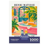 Puzzles De 1000 Pièces Pour Adolescents Henri Matisse Fennec Fox Bath Art Puzzles Pour Adolescents - Niveau De Difficulté : Difficile - Chaque Pièce Est Unique - Cadeau D'anniversaire, Cadeaux, 70x50c