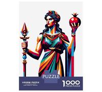 Puzzles De 1000 Pièces pour Adolescents Hera Queen of The Gods Puzzle Adulte Jeu Manuel Amusant Et Humoristique Cadeau Anti-Stress 70x50cm/1000pcs