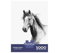 Puzzles De 1000 Pièces pour Adolescents Horse Artwork Puzzle À Monter Soi-même, Jouets pour S'amuser en Famille, Cadeau d'anniversaire Ou De Noël 38x26cm/1000pcs