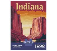 Puzzles De 1000 Pièces pour Adolescents Indiana Canyon Sunset Puzzles pour Adultes Jeux Relaxants Cadeaux pour Femmes Interaction Parent-Enfant 70x50cm/1000pcs