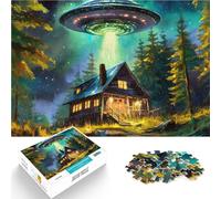Puzzles de 1000 pièces pour Adolescents Invasion Extraterrestre Jouets éducatifs d'apprentissage Œuvre d'art 38x26cm