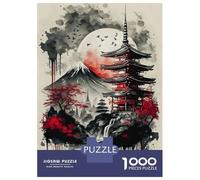 Puzzles De 1000 Pièces pour Adolescents Japanese Temple 9 Puzzle Jeux Relaxants Cadeau d'anniversaire Cadeaux Anti-Stress 52x38cm/1000pcs