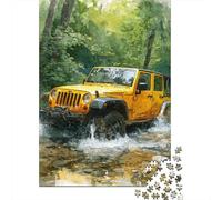 Puzzles De 1000 Pièces pour Adolescents Jeep Wrangler Adventure Puzzle À Monter Soi-même, Jouets pour S'amuser en Famille, Cadeau d'anniversaire Ou De Noël 70x50cm/1000pcs