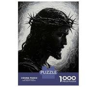 Puzzles De 1000 Pièces pour Adolescents Jesus Christ Crown of Thorns Portrait Puzzles pour Adolescents, Jouets À Monter Soi-même, Analyse Et Logique, Cadeau d'anniversaire Ou De Noël 70x50cm/1000pcs