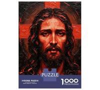 Puzzles De 1000 Pièces pour Adolescents Jesus Christ Portrait Puzzles pour Adolescents, Jouets À Monter Soi-même, Analyse Et Logique, Cadeau d'anniversaire Ou De Noël 38x26cm/1000pcs