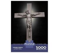 Puzzles De 1000 Pièces pour Adolescents Jesus Poster Quotes Puzzle pour Adultes, Jeu De Réflexion, Anti-Stress, Cadeau d'anniversaire Ou De Noël 52x38cm/1000pcs