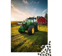 Puzzles De 1000 Pièces pour Adolescents John Deere Tractor Farming Equipment Puzzles pour Adolescents, Jouets À Monter Soi-même, Analyse Et Logique, Cadeau d'anniversaire Ou De Noël 38x26cm/1000pcs