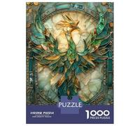 Puzzles De 1000 Pièces pour Adolescents Kintsugi Phoenix Bird Puzzle pour Adolescents - Défi Difficile - Jeu Éducatif - Amusant en Famille Et Soirée Jeux 38x26cm/1000pcs