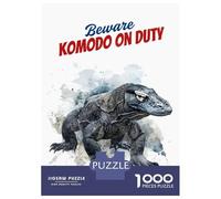 Puzzles De 1000 Pièces pour Adolescents Komodo Dragon Puzzles pour Adultes Jeux Relaxants Cadeaux pour Femmes Interaction Parent-Enfant 52x38cm/1000pcs