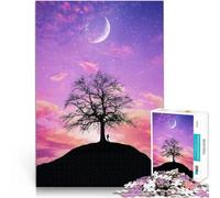 Puzzles de 1000 pièces pour Adolescents l'arbre Sombre Réduction du Stress intéressante Décoration d'intérieur et Cadeaux Uniques 52x38cm