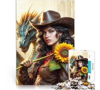 Puzzles de 1000 pièces pour Adolescents L'Aube des Dragons pour Le Jeu éducatif Challenge Toy Idées Cadeaux 52x38cm
