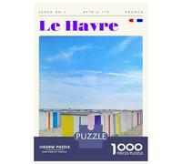 Puzzles De 1000 Pièces pour Adolescents Le Havre France Travel Art Puzzles pour Adolescents : Un Jeu Éducatif Amusant Et Humoristique, Un Défi Intellectuel 70x50cm/1000pcs