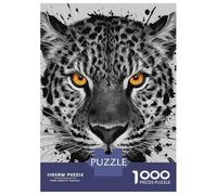 Puzzles De 1000 Pièces pour Adolescents Leopard Watercolor Puzzles pour Adolescents - Jeu Manuel - Décoration Murale - Défi À Relever 38x26cm/1000pcs