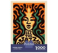 Puzzles De 1000 Pièces pour Adolescents Let The Jazz Open The Door Puzzle pour Adolescents Améliore La Mémoire Stimulant À Compléter Apprentissage Jouets Éducatifs 38x26cm/1000pcs