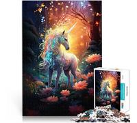 Puzzles de 1000 pièces pour Adolescents Licorne Magique Jouets éducatifs d'apprentissage Jeu éducatif pour Anniversaire, Noël 75x50cm