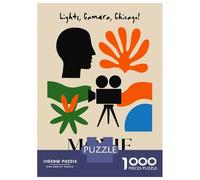 Puzzles De 1000 Pièces pour Adolescents Lights, Camera, Chicago! Movie Festival Puzzles pour Adultes : Améliore La Mémoire, Défi Éducatif, Cadeau Anti-Stress 38x26cm/1000pcs
