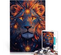 Puzzles de 1000 pièces pour Adolescents Lion sacré Jouets Jeux éducatifs Soulagement du Stress Super Cadeau 75x50cm