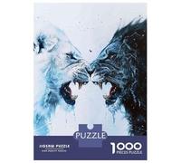 Puzzles De 1000 Pièces pour Adolescents Lion Wall Art Print-15 Puzzle pour Adultes, Jouets À Monter Soi-même, Amusants Et Humoristiques, pour Stimuler Le Cerveau 70x50cm/1000pcs