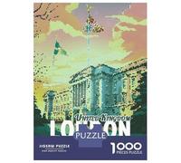 Puzzles De 1000 Pièces pour Adolescents London, United Kingdom Travel Puzzles pour Adolescents Découpe De Précision Stimule Le Cerveau Cadeaux Anti-Stress 52x38cm/1000pcs