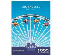 Puzzles De 1000 Pièces pour Adolescents Los Angeles US Puzzle pour Adultes, Jouets À Monter Soi-même, Amusants Et Humoristiques, pour Stimuler Le Cerveau 70x50cm/1000pcs