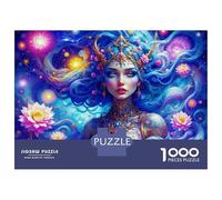 Puzzles De 1000 Pièces pour Adolescents Lotus Princess in The Cosmic Dream Puzzle Adulte Jeu Manuel Améliore La Mémoire Réduit Le Stress Cadeaux 52x38cm/1000pcs
