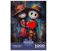 Puzzles De 1000 Pièces pour Adolescents Love in Bloom Puzzle pour Adultes Jeu Familial Course De Vitesse Manuelle Cadeaux Uniques pour Anniversaire Et Noël 38x26cm/1000pcs