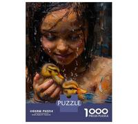 Puzzles De 1000 Pièces pour Adolescents Lovely Ducks Painting Puzzles pour Adolescents, Jouet, Décoration Murale, Décoration Intérieure, Cadeaux Anti-Stress 70x50cm/1000pcs