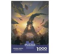 Puzzles De 1000 Pièces pour Adolescents Lumiere Travel Poster Puzzles pour Adultes Améliore La Mémoire Interaction Parent-Enfant Jouet Jeu Intellectuel 52x38cm/1000pcs