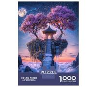 Puzzles De 1000 Pièces pour Adolescents Lunar Blossom Shrine Puzzles pour Adultes, Jeux De Société en Famille, Défi Difficile, Idéal comme Cadeau pour Toute La Famille 52x38cm/1000pcs