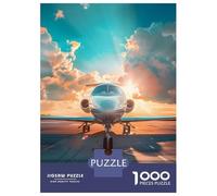 Puzzles De 1000 Pièces pour Adolescents Luxurious Private Jet Puzzles pour Adolescents, Jouets À Monter Soi-même, Analyse Et Logique, Cadeau d'anniversaire Ou De Noël 70x50cm/1000pcs