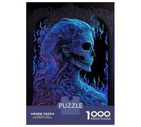 Puzzles De 1000 Pièces pour Adolescents Macabre Portrait Puzzles pour Adolescents, Jouets À Monter Soi-même, Analyse Et Logique, Cadeau d'anniversaire Ou De Noël 38x26cm/1000pcs