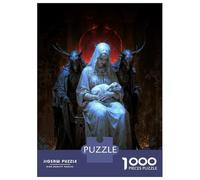 Puzzles De 1000 Pièces pour Adolescents Madonna with Lamb and Demons Puzzles pour Adultes, Jouets Anti-Stress, Décoration Murale, Cadeaux d'anniversaire Et Cadeaux Uniques 70x50cm/1000pcs