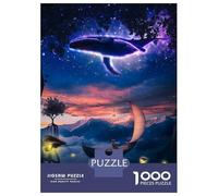 Puzzles De 1000 Pièces pour Adolescents Magic Waterfall in The Sky Puzzle Adulte Jeux De Famille Décoration Intérieure Cadeaux Et Anniversaires Uniques 70x50cm/1000pcs