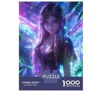 Puzzles De 1000 Pièces pour Adolescents Magical Fairy Anime Girl Puzzle pour Adultes Jeux Amusants Décoration Murale Cadeaux Uniques pour Anniversaire Et Noël 70x50cm/1000pcs