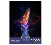 Puzzles De 1000 Pièces pour Adolescents Magical Feather Puzzle pour Adultes Jeu Manuel Amusant Et Humoristique Aide À Exercer Le Cerveau 52x38cm/1000pcs