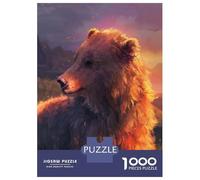 Puzzles De 1000 Pièces pour Adolescents Marsican Brown Bear Puzzle pour Adultes, Jouets À Monter Soi-même, Difficile, Idéal comme Cadeau pour Toute La Famille 38x26cm/1000pcs
