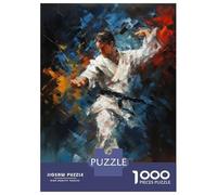 Puzzles De 1000 Pièces pour Adolescents Martial Arts Mastery Puzzle Adulte Jeu Manuel Amusant Et Humoristique Cadeau Anti-Stress 70x50cm/1000pcs