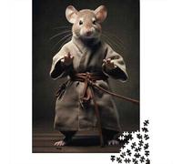 Puzzles De 1000 Pièces pour Adolescents Martial Arts Mouse Puzzles pour Adultes Assemblage De Motifs Stimule Le Cerveau Jeu Stimulant 52x38cm/1000pcs