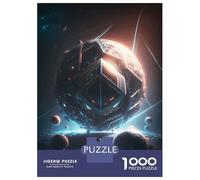 Puzzles De 1000 Pièces pour Adolescents Mechanic Alien Planet Puzzle Adulte Jeu Manuel Défi Difficile Cadeaux pour Amis Et Famille 38x26cm/1000pcs