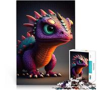 Puzzles de 1000 pièces pour Adolescents Mignon bébé Dragon Jouet éducatif intellectuel décompressant Décoration Parfaite 75x50cm