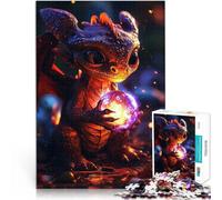 Puzzles de 1000 pièces pour Adolescents Mignon bébé Dragon Séjour Anti-Stress pour Tuer Le Temps Décoration Parfaite 75x50cm
