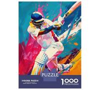 Puzzles De 1000 Pièces pour Adolescents Modern Cricket Puzzle Jeux Relaxants Cadeau d'anniversaire Cadeaux Anti-Stress 38x26cm/1000pcs