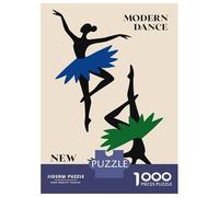 Puzzles De 1000 Pièces pour Adolescents Modern Dance Ballet Poster Puzzles pour Adolescents, Jeu De Réflexion Amusant Et Humoristique, Cadeau d'anniversaire Unique 38x26cm/1000pcs